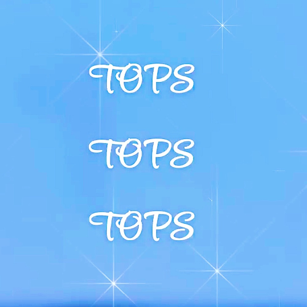 Tops, camisoles, shirts, blouses